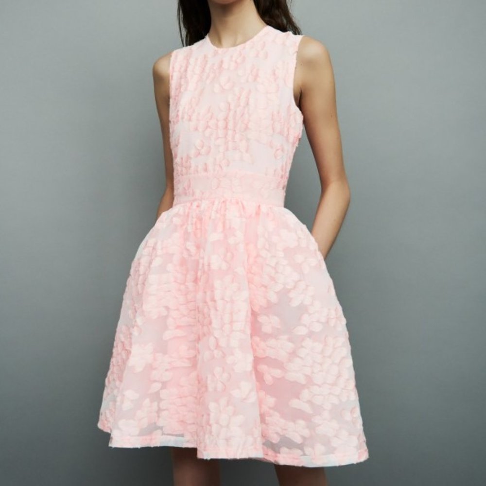 Maje Jacquard Rex Pink Dress